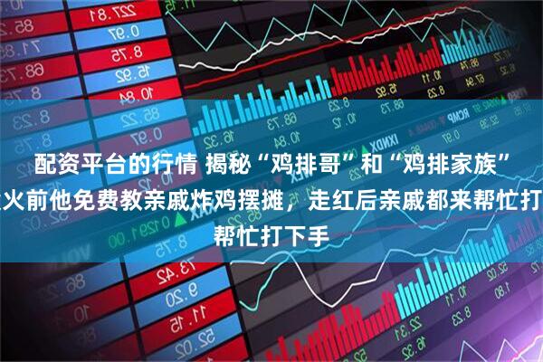 配资平台的行情 揭秘“鸡排哥”和“鸡排家族”：没火前他免费教亲戚炸鸡摆摊，走红后亲戚都来帮忙打下手