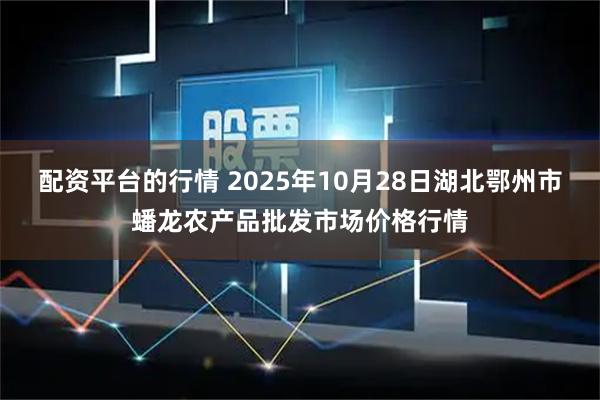 配资平台的行情 2025年10月28日湖北鄂州市蟠龙农产品批发市场价格行情