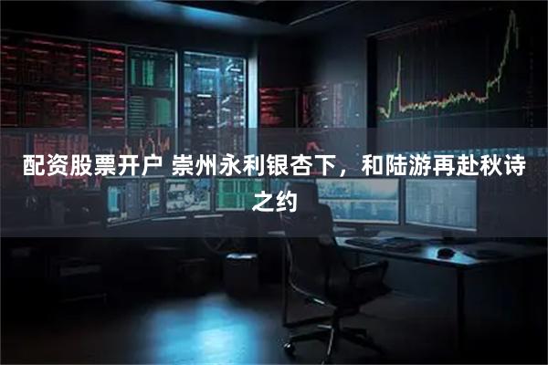 配资股票开户 崇州永利银杏下，和陆游再赴秋诗之约